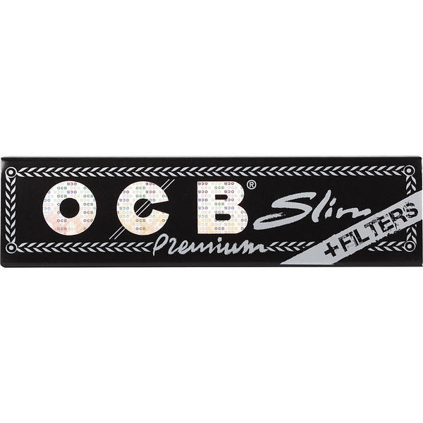 OCB Premium schwarz Long Slim + Tips